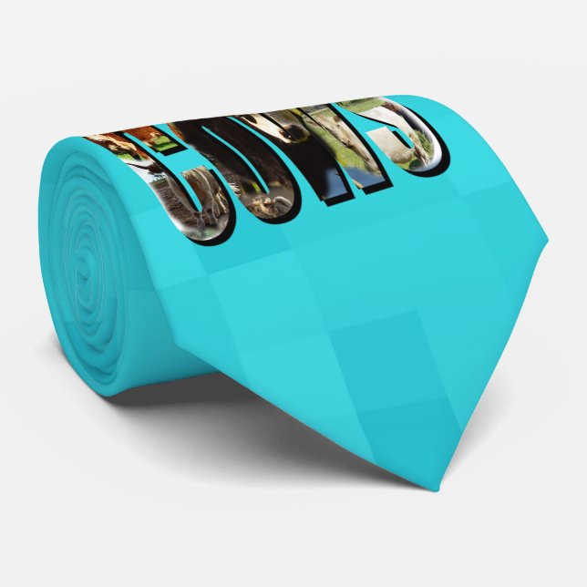 Logotyp av blåa akvarier med kor, slips (Rullad)