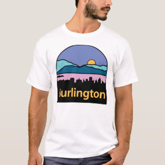 Logotyp av Burlington, Vermont Sticker T Shirt