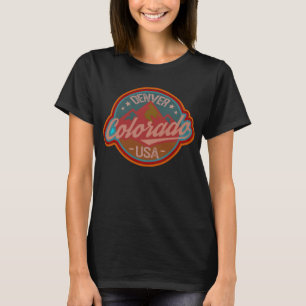 Logotyp av Denver colorado emblem T Shirt