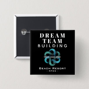 Logotyp av Dream Team Byggnad Company-knapp Knapp