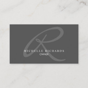 Logotyp av Grått-Elegant med minimalistisk Visitkort