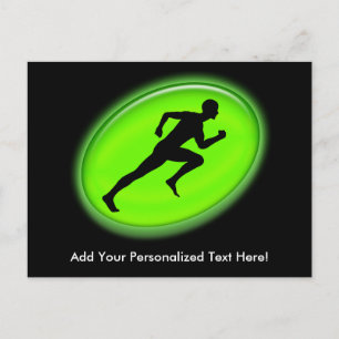 Logotyp av grönt Glow Fitness Vykort