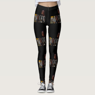 Logotyp av häst och häst från Bild, svart Leggings
