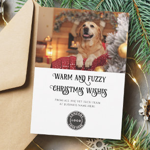 Logotyp av julvet Tech Pet Hund Photo Business Julkort