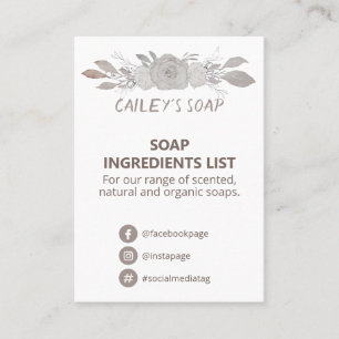 Logotyp av kongensoap Fragrance Ingredienser Visitkort