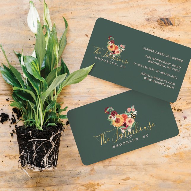 Logotyp av konstgjord Wildblomma & Greenery Farm R Visitkort (Skapare uppladdad)