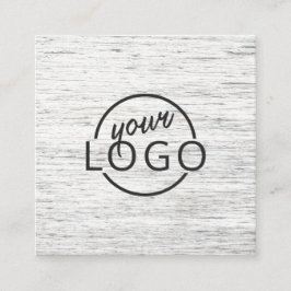 logotyp av lätt grått anpassningsbar fyrkantigt visitkort