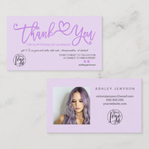 Logotyp av Lavender-lilans hjärtfoto tack Visitkort