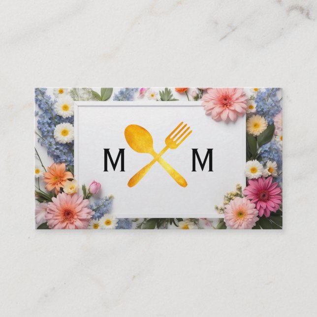 Logotyp av livsmedelstillsatser | Bakgrund för fär Visitkort (Framsida)