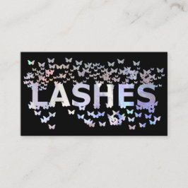 Logotyp av lyxholografiska fjärilar visitkort