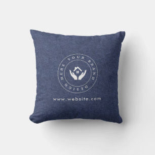 Logotyp av lyxminimalistisk Anpassningsbar med säl Kudde