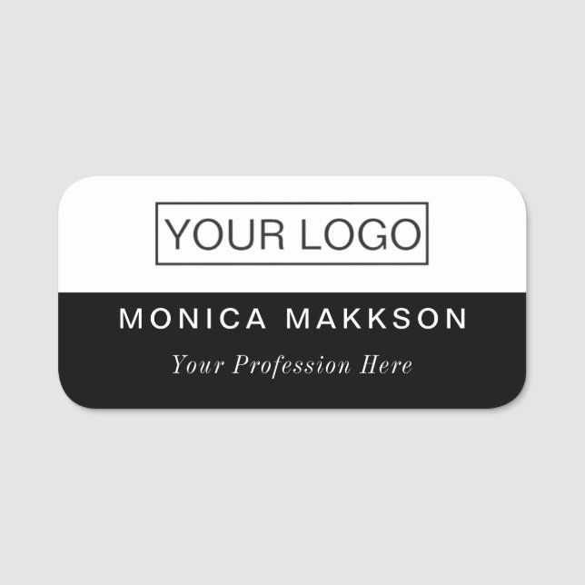 Logotyp av magnetisk Anpassningsbar eller PIN- i N Namnbricka (Framsida)