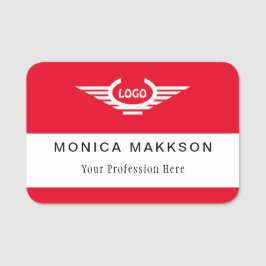 Logotyp av magnetisk Anpassningsbar eller PIN- i N Namnbricka