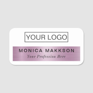 Logotyp av magnetisk Anpassningsbar eller PIN- i N Namnbricka