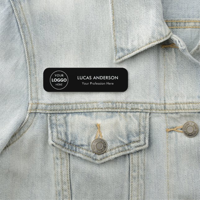 Logotyp av magnetisk Anpassningsbar eller PIN- i N Namnbricka (På plats)