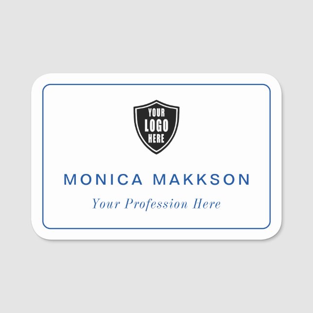Logotyp av magnetisk Anpassningsbar i Namn bricka/ Namnbricka (Framsida)