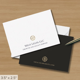 Logotyp av minimalistisk Elegant Anteckningskort