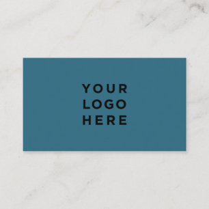 Logotyp av minsta Professionell Atlantblått Chic Visitkort