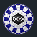 Logotyp av modern Anpassningsbar på blå och vit Darttavla<br><div class="desc">Anpassningsbar logotyp på blå och vit karttavla. Bättre om bilden har fyrkantig form.</div>