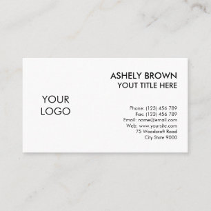 logotyp av modern Professionell-anpassningsbar, f Visitkort