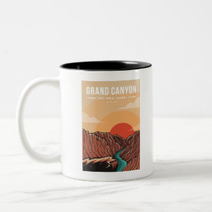 Logotyp av nationalparkens emblem Två-Tonad mugg