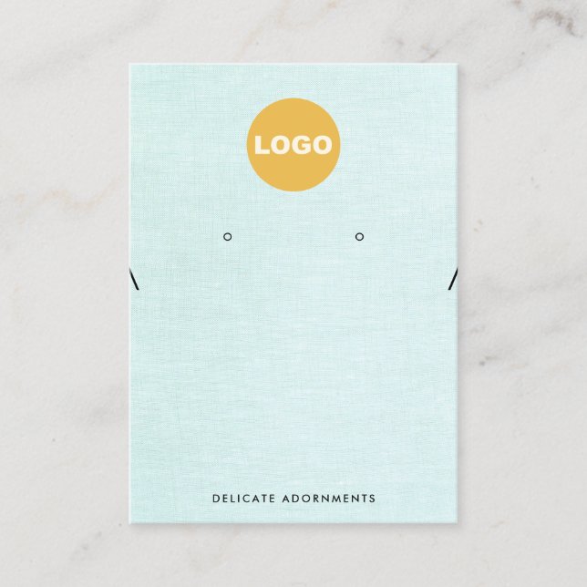 Logotyp av Necklace och Stud Earring Holder Blue L Visitkort (Framsida)