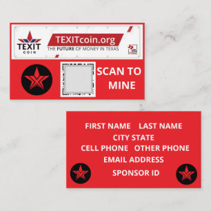 LOGOTYP AV OFFICIELL AV TEXIKKONEN QR-KODAD BAKGRU VISITKORT