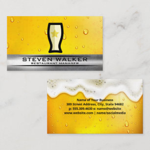 Logotyp av ölglas Froth Brev Visitkort