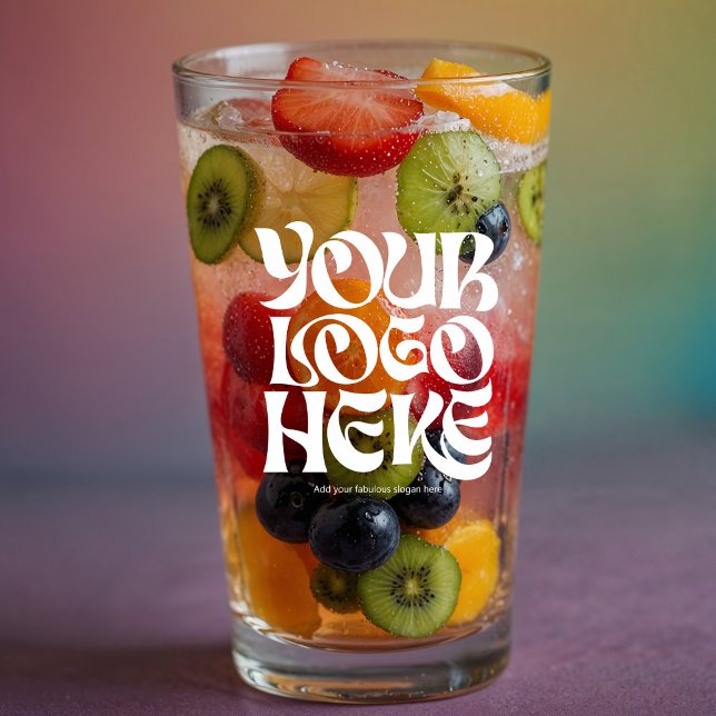 Logotyp av personlig och glasögon för textöl glaskopp (Skapare uppladdad)