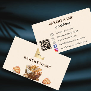 Logotyp av QR-kod för bakverk Visitkort