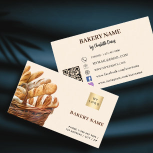 Logotyp av QR-kod för bakverk Visitkort
