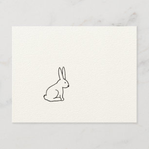 Logotyp av rabbit bunny roligt - enkel grafisk sym meddelande