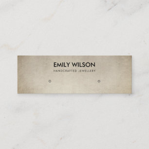 LOGOTYP AV REGELBUNDNA FAUX GULD-BRÖSTNING ÖKAD VI MINI VISITKORT