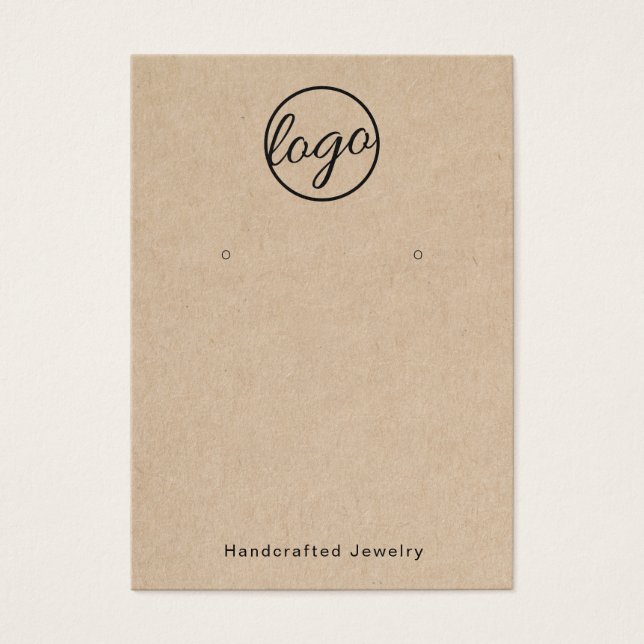 Logotyp av Rustic Anpassningsbar Handmade Earring  Visitkort (Framsidan)