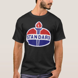 Logotyp av standardolja t shirt