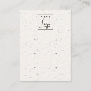 Logotyp av subtle White Ceramic Struktur 3 Earing Visitkort