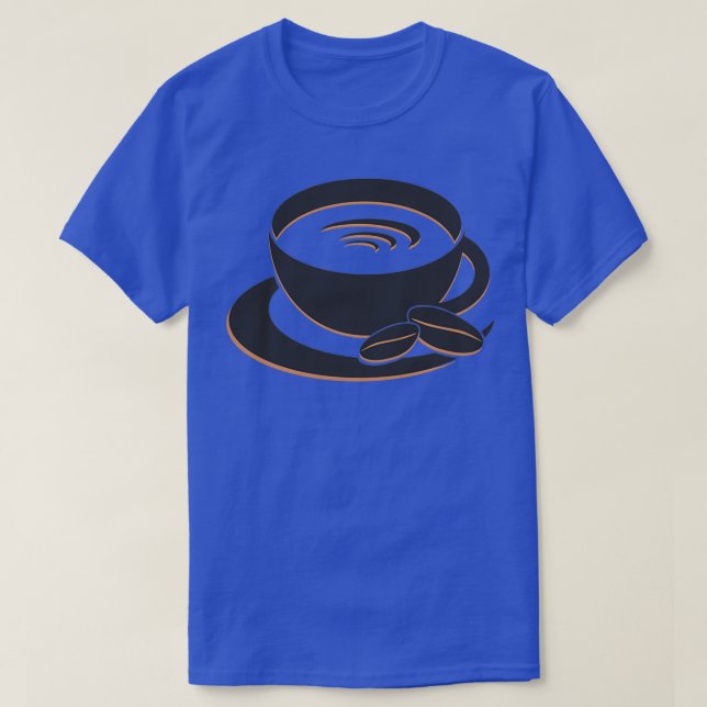 logotyp av svart kaffe t shirt (Design framsida)