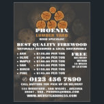 Logotyp av trälogg, virke-/timmer-/trädjordAdvert Reklamblad<br><div class="desc">Logotyp av trälogg,  Lumber/Timber/Wood Yard Advertising Flyer från Affärskortet Store.</div>