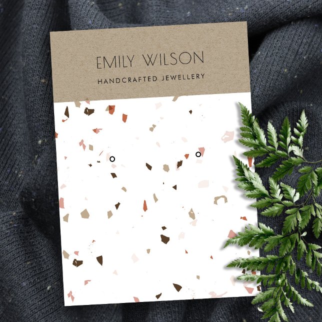 LOGOTYP AV VITTERRAZO STRUKTUR KRAFT EARRING VISNI VISITKORT (Skapare uppladdad)