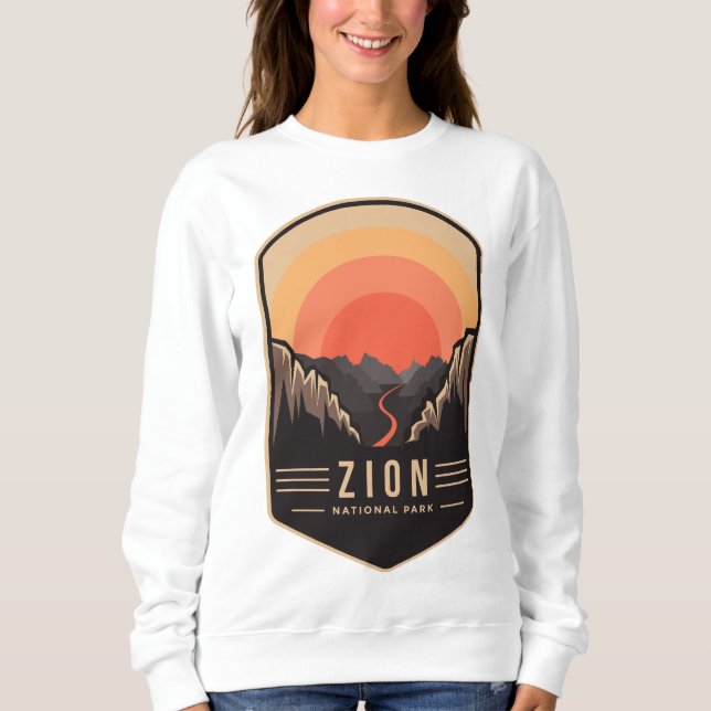 logotyp av Zion National Park emblem-plåster T Shirt (Framsida)