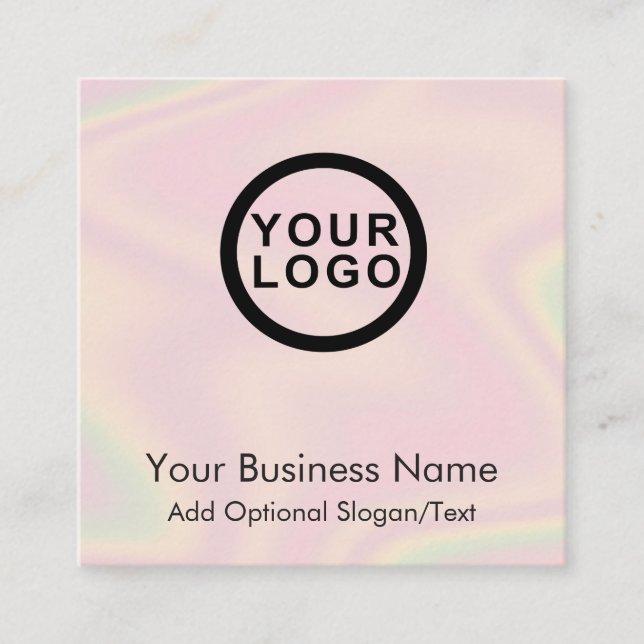 Logotyp Bagare Konditor Bageri Fyrkantigt Visitkort (Framsida)