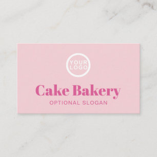 Logotyp Bagare Konditor Bageri Rosa Visitkort