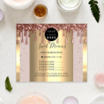 Logotyp Beauty Makeup Nagel Pris List Ro SPA Flygblad<br><div class="desc">FlamhetK-lyxsalonsamling</div>