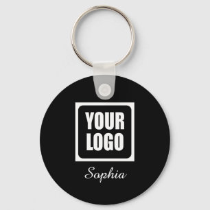Logotyp/bild/foto, DIY-skript Namn, svart Nyckelring