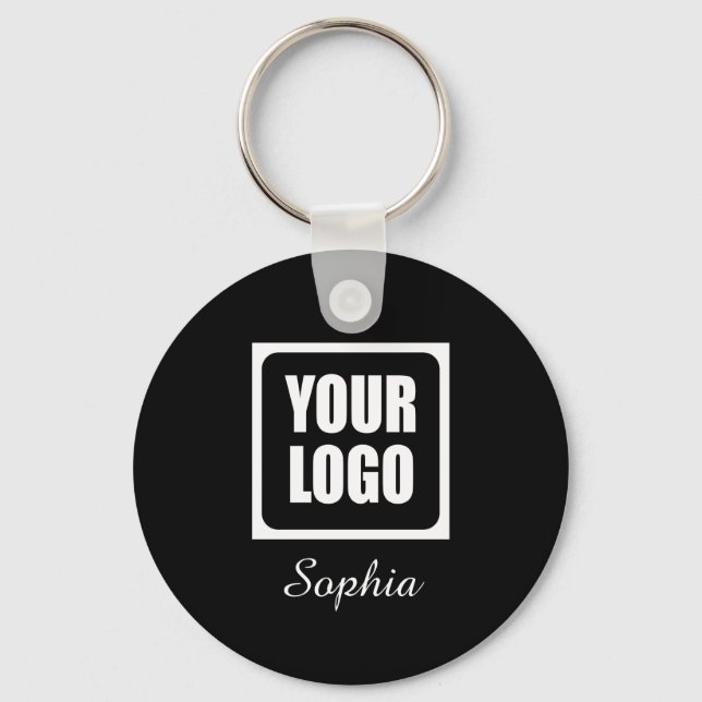 Logotyp/bild/foto, DIY-skript Namn, svart Nyckelring (Framsida)