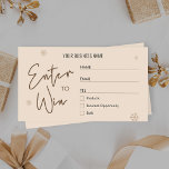 Logotyp Biljett i  för julfirman Raffle Winter Snö<br><div class="desc">God jul, gå till Win biljett i färg med festskäggig båt med plats för logotypen på baksidan. Med trendig typsnitt och en enkel vintersnöflingdesign är det här raffle biljett perfekt till använda för din jul- eller vinterprisutdragning. Oavsett om det är ett företag eller en privat funktion kan biljett användas för...</div>