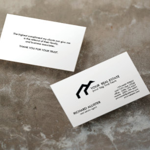LOGOTYP Black house gods agent professionell Rabattkort