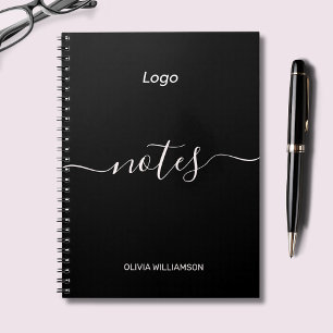 Logotyp Black Professionell Business Anteckningsbok