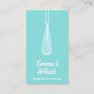 Logotyp Blue för Hand plockade Whisk Visitkort