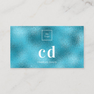 Logotyp Blue Sea Sea Metal Mongram Visitkort